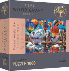 Trefl Wood Craft Origin Puzzle Barevné balóny 1000 dílků