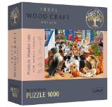 Trefl Wood Craft Origin Puzzle Psí přátelství 1000 dílků Trefl Wood Craft Origin Puzzle Psí přátelství 1000 dílků