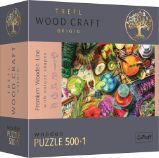 Trefl Wood Craft Origin Puzzle Barevné koktejly 501 dílků - dřevěné - Puzzle Trefl Wood Craft Origin Puzzle Barevné koktejly 501 dílků - dřevěné