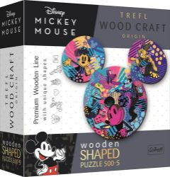 Trefl Wood Craft Origin Puzzle Mickey Mouse 505 dílků - dřevěné - Puzzle Trefl Wood Craft Origin Puzzle Mickey Mouse 505 dílků - dřevěné