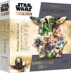 Trefl Wood Craft Origin Puzzle The Mandalorian: Záhadný Grogu 505 dílků Trefl Wood Craft Origin Puzzle The Mandalorian: Záhadný Grogu 505 dílků