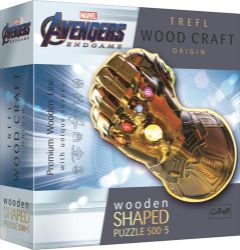 Trefl Wood Craft Origin Puzzle Marvel: Rukavice nekonečna 505 dílků - dřevěné Trefl Wood Craft Origin Puzzle Marvel: Rukavice nekonečna 505 dílků - dřevěné