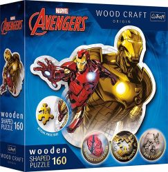 Puzzle Wood Craft Origin Odvážný Iron Man 160 dílků