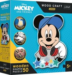 Puzzle Wood Craft Junior Ve světě Mickeh - Puzzle Puzzle Wood Craft Junior Ve světě Mickeho Mouse 50 dílků
