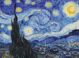 Dřevěné puzzle Art: Vincent van Gogh - Hvězdná noc 200 dílků Dřevěné puzzle Art: Vincent van Gogh - Hvězdná noc 200 dílků