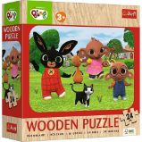 Dřevěné puzzle Bing: Seznamte se s Bingem 24 dílků - Puzzle Dřevěné puzzle Bing: Seznamte se s Bingem