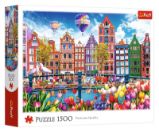 Puzzle Barevný Amsterdam 1500 dílků - Puzzle Puzzle Barevný Amsterdam