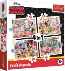 Trefl Puzzle Minnie s přáteli 4v1 (12,15,20,24 dílků) Trefl Puzzle Minnie s přáteli 4v1 (12,15,20,24 dílků)