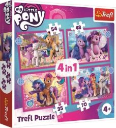 Trefl Puzzle My Little Pony - Barevní poníci 4v1 (35, 48, 54, 70 dílků) Trefl Puzzle My Little Pony - Barevní poníci 4v1 (35, 48, 54, 70 dílků)