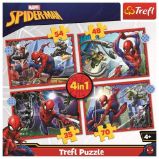 Trefl Puzzle Hrdinný Spiderman 4v1 (35,48,54,70 dílků) Trefl Puzzle Hrdinný Spiderman 4v1 (35,48,54,70 dílků)