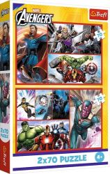 Puzzle Marvel Avengers: Staň se hrdinou 2x70 dílků - Puzzle Puzzle Marvel Avengers Staň se hrdinou 2x70 dílků