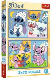 Puzzle Lilo & Stitch: Se Stitchem není nuda 2x70 dílků - Puzzle Puzzle Lilo & Stitch Se Stitchem není nuda 2x70 dílků