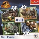 Trefl Puzzle Jurský svět: Nadvláda 4v1 (35,48,54,70 dílků) - Puzzle Trefl Puzzle Jurský svět: Nadvláda 4v1 (35,48,54,70 dílků)