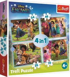 Trefl Puzzle Encanto 4v1 (35,48,54,70 dílků) Trefl Puzzle Encanto 4v1 (35,48,54,70 dílků)