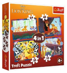 Puzzle Odvážný Lví král 4v1 (35, 48, 54, 70 dílků) Puzzle Odvážný Lví král 4v1 (35, 48, 54, 70 dílků)