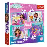Puzzle Gábinin kouzelný domek: Velká dobrodružství 4v1 (35,48,54,70 dílků) - Dětské puzzle Puzzle Gábinin kouzelný domek Velká dobrodružství 4v1 (35,48,54,70 dílků)