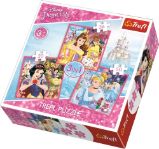 Trefl Puzzle Disney Princess - Kouzelný svět 3v1 - Dětské puzzle Trefl Puzzle Disney Princess - Kouzelný svět 3v1