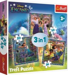 Trefl Puzzle Encanto: Postavy/3v1 (20,36,50 dílků) Trefl Puzzle Encanto: Postavy/3v1 (20,36,50 dílků)