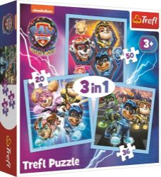 Puzzle Tlapková patrola: Mocní hrdinové 3v1 (20,36,50 dílků) - Puzzle Puzzle Tlapková patrola: Mocní hrdinové 3v1 (20,36,50 dílků)