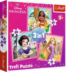 Puzzle Disney princezny: Vaina, Locika a Sněhurka/3v1 (20,36,50 dílků) Puzzle Disney princezny: Vaina, Locika a Sněhurka/3v1 (20,36,50 dílků)
