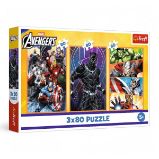 Puzzle Marvel Avengers: Dny plné akce 3x80 dílků - Puzzle Puzzle Marvel Avengers Dny plné akce