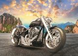 Trefl Puzzle Černá motorka / 500 dílků - Puzzle pro dospělé Trefl Puzzle Černá motorka / 500 dílků