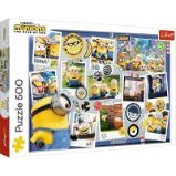 Trefl Puzzle Mimoni - Bláznivá foto kolekce / 500 dílků - Dětské puzzle Trefl Puzzle Mimoni - Bláznivá foto kolekce / 500 dílků