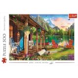 Trefl Puzzle Chata v horách/500 dílků Trefl Puzzle Chata v horách/500 dílků