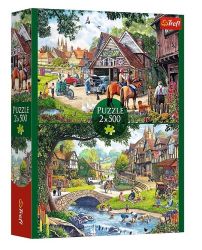 Puzzle Idylický život 2x500 dílků - Puzzle Puzzle Idylický život