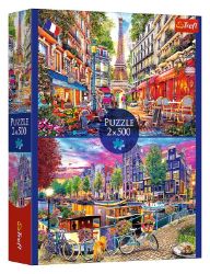 Puzzle Evropská města 2x500 dílků - Puzzle Puzzle Evropská města 2x500 dílků