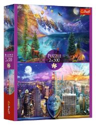 Puzzle Cesta po Americe 2x500 dílků Puzzle Cesta po Americe 2x500 dílků