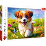 Puzzle Veselý pejsek 500 dílků - Puzzle Puzzle Veselý pejsek 500 dílků
