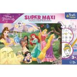 Trefl Puzzle Veselé princezny super maxi 24 dílků - oboustranné Trefl Puzzle Veselé princezny super maxi 24 dílků - oboustranné