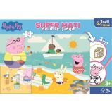 Trefl Puzzle Prasátko Peppa super maxi 24 dílků - oboustranné Trefl Puzzle Prasátko Peppa super maxi 24 dílků - oboustranné