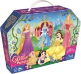 Trefl Puzzle v kufříku Disney: Šťastné princezny 70 dílků, třpytivé Trefl Puzzle v kufříku Disney: Šťastné princezny 70 dílků, třpytivé