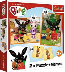 Trefl Puzzle Bing / 30+48 dílků+pexeso
