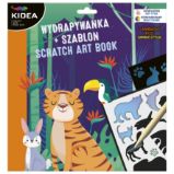 Kidea škrábací obrázek se šablonami - Kreativní sady a materiály Škrábací obrázek se šablonami