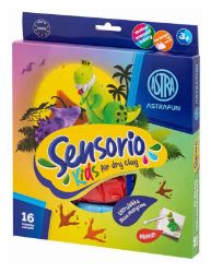 ASTRAFUN modelovací hmota odlehčená Dinosauři 16 barev ASTRAFUN modelovací hmota odlehčená Dinosauři 16 barev