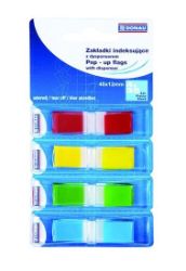 Záložky v zásobníku 12 x 45 mm - mix barev Záložky v zásobníku 12 x 45 mm - mix barev