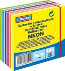 Samolepicí bločky 76 x 76 mm - neonové pastelové barvy 400 listů - Drobné kancelářské potřeby Samolepicí bločky 76 x 76 mm - neonové pastelové barvy 400 listů