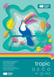 Blok DECO A4, 170g, 20L Tropic 5 barev