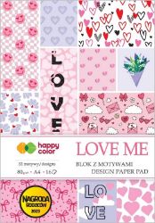 Blok papírů A4 - LOVE ME Blok papírů A4 - LOVE ME