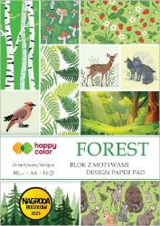 Blok A4 80g/m2 16 archů 25 motivů FOREST Blok A4 80g/m2 16 archů 25 motivů FOREST