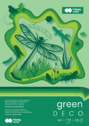 Blok DECO GREEN A4 170g, 20 archů, 5 barev