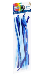 Drát plyšový KW 30cm modrý mix 20ks 170-2614 Drát plyšový KW 30cm modrý mix 20ks 170-2614