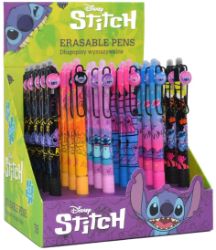 Gumovatelné pero Stitch Black, modrá náplň