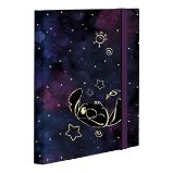 Colorino školní box na sešity s gumičkou A4 - Stitch Gold - Školní desky a boxy Colorino školní box na sešity s gumičkou A4 - Stitch Gold