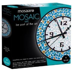 MOSAARO Sada na výrobu mozaiky - Hodiny kulaté MOSAARO Sada na výrobu mozaiky - Hodiny kulaté