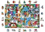 Wooden City Puzzle Vánoční sněžítka 2v1, dřevěné, 505 dílků Wooden City Puzzle Vánoční sněžítka 2v1, dřevěné, 505 dílků