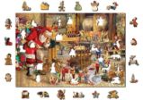 Wooden City Puzzle Santova dílna 2v1, dřevěné, 505 dílků - Puzzle Wooden City Puzzle Santova dílna 2v1, dřevěné, 505 dílků